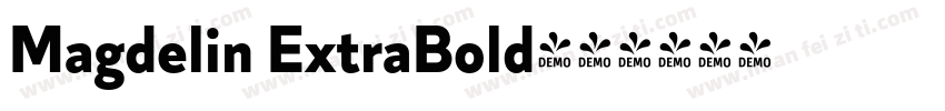 Magdelin ExtraBold字体转换